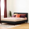 Queen Sazena Upholstered Complete Bed Charcoal Gray - South Shore - 2 of 4