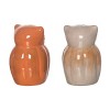 Transpac Harvest Owl with Flowers Dolomite Salt and Pepper Shakers Collectables Brown 3.25 in. Set of 2 - 3 of 4