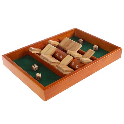 Toy Time Classic Wooden Shut the Box Game Set