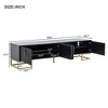 NicBex Modern TV Stand with Metal Legs for TVs up to 80 Inches,TV Media Console Table with Cabinets and Adjustable Shelves - 3 of 4