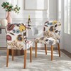 angelo:HOME Set of 2 Annabelle Modern Upholstered Dining Chair Autumn Floral - 2 of 4