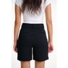 Lafidi Women’s Avia Hi-Rise Bermuda Shorts with Pleated Front and Sleek Pockets for a Polished, Professional Look - 4 of 4