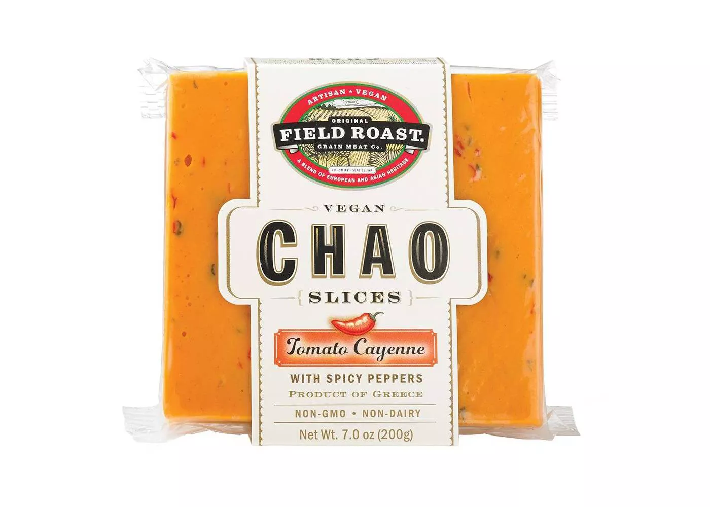 Original Field Roast Vegan Chao Slices Tomato Cayenne