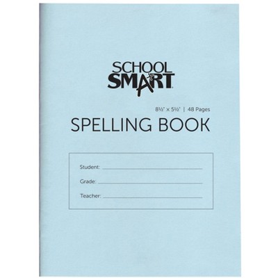 School Smart Spelling Blank Book, 5-1/2 x 8-1/2 Inches, 48 Pages, Pack of 24
