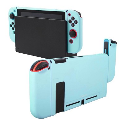 Insten Dockable Case For Nintendo Switch Console and Joycon Controllers, Detachable 3-in-1 Protective Soft TPU Cover, Sky Blue