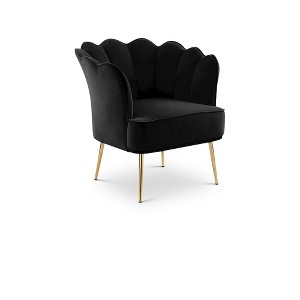 Meridian Furniture,Jester Velvet Accent Chair - 1 of 4
