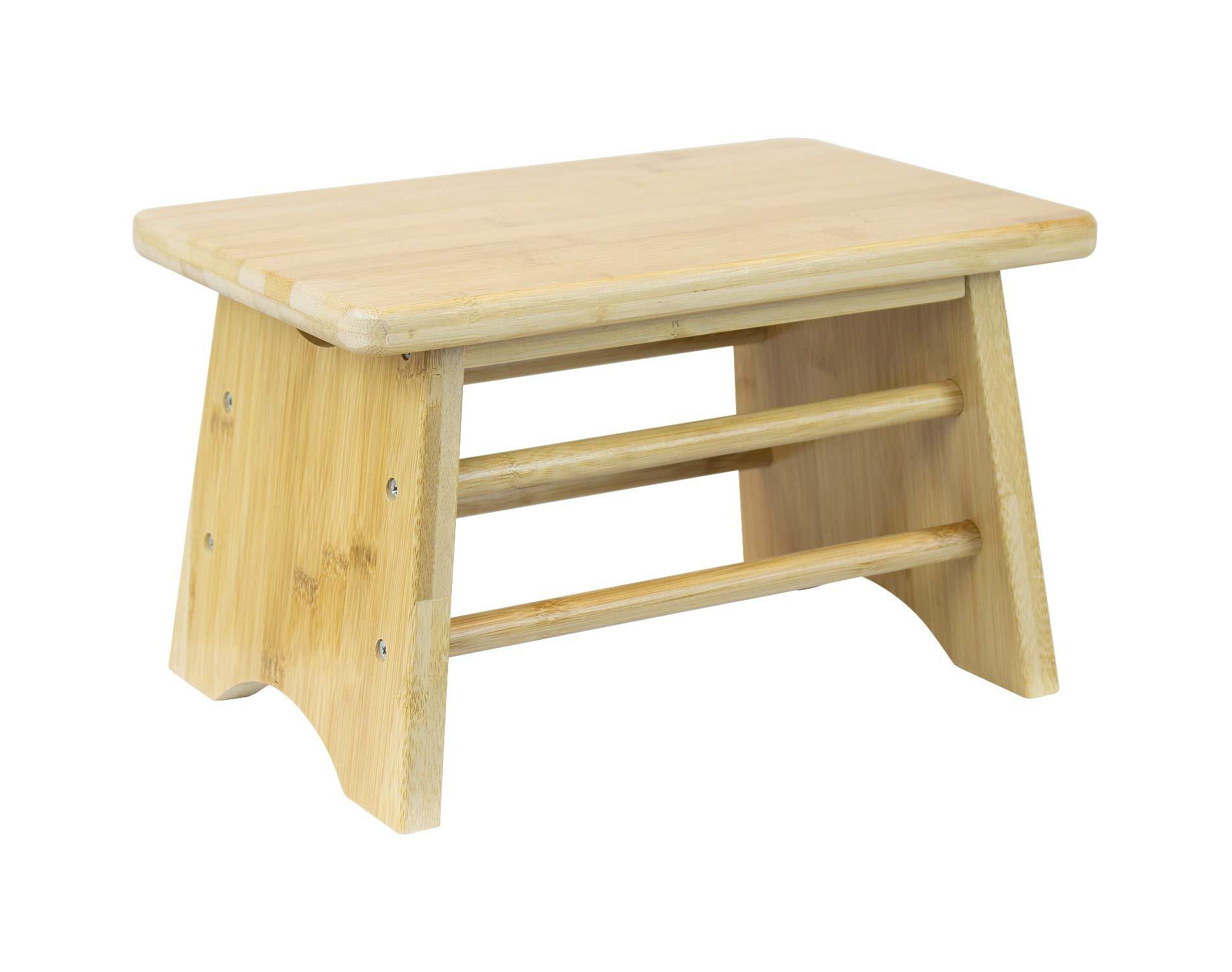 Sorbus Bamboo Step Stool for the Kitchen, Bathroom, etc
