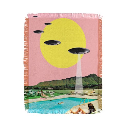 MsGonzalez Invasion on vacation UFO Woven Throw Blanket - Deny Designs - image 1 of 4