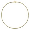 EVERLY JEWELRY | Yellow Plated Sterling Silver 2.1mm Rolo Chain Necklace, 16 inc - 4 of 4