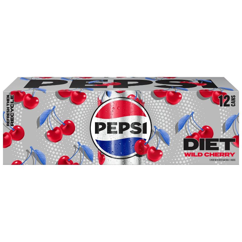 Diet Pepsi Wild Cherry Cola - 12pk/12 fl oz Cans, 4 of 9