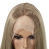 Unique Bargains Women's Long Straight Hair Lace Front Wigs with Wig Cap 26" Gold Tone 1 Pc - 4 of 4