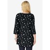 Woman Within Plus Size Perfect Printed Three-Quarter-Sleeve V-Neck Tunic - 3 of 4