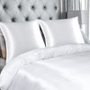 PiccoCasa 3 Pcs Soft Smooth Silky Breathable Duvet Cover Set 1 Quilt Cover, 2 Pillowcase - 2 of 4