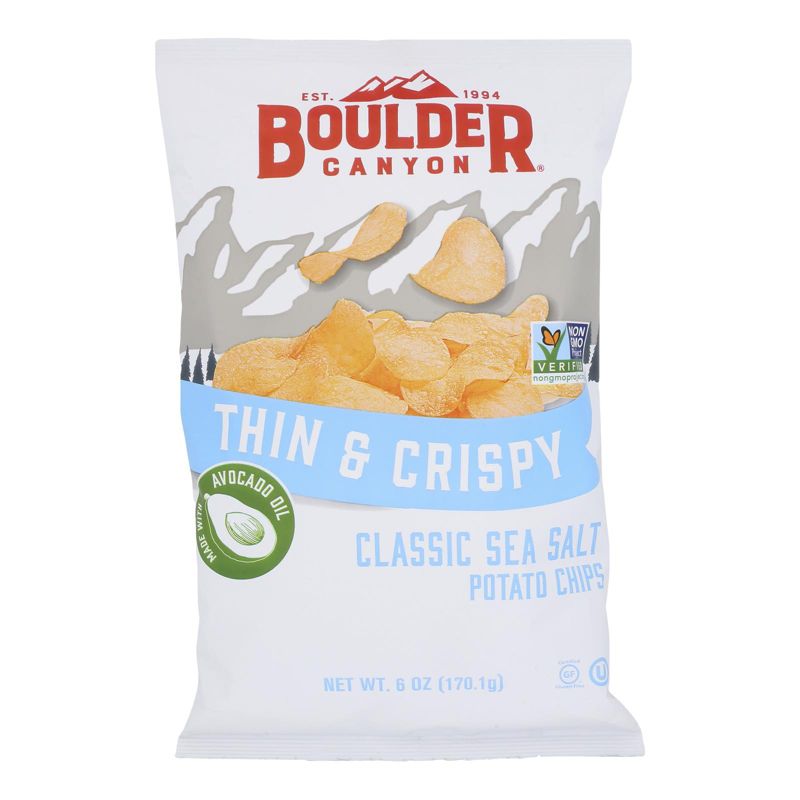 Boulder Canyon Sea Salt Avocado Oil Kettle Chips - Case of 12/6 oz, 2 of 7