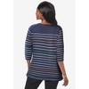 Jessica London Stretch Cotton Boatneck Tunic - 3 of 4