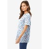 Woman Within Plus Size Perfect Printed Short-Sleeve Crewneck Tee - 4 of 4