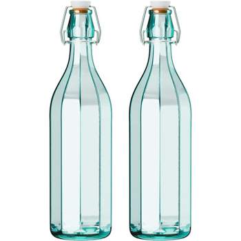 JoyJolt Reusable Glass 16 oz. White Juice Bottles with Lids (Set of 8)  JG10308 - The Home Depot