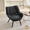 Acekool Cozy Corduroy Accent Chair –  Cozy Corduroy Armchair & Modern Style for Living Rooms, Bedrooms, Offices - 2 of 4