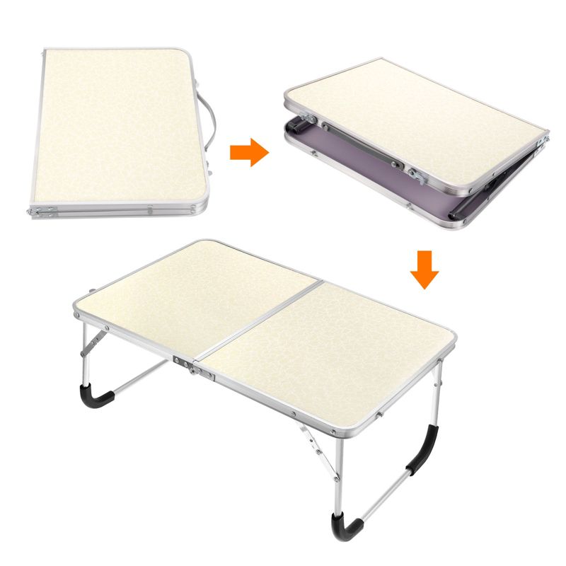 Unique Bargains Bed Sofa Foldable Laptop Table Portable Picnic Bed Tray Reading Working Desks 24 x 16.1 x 10.6-inch 1Pc, 3 of 6