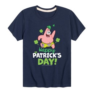 Boys' - SpongeBob Squarepants - Happy St Patricks Day Short Sleeve Graphic T-Shirt - 1 of 4