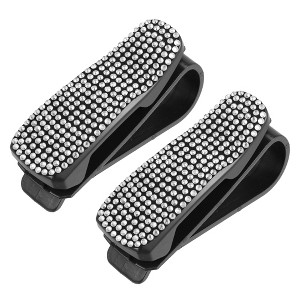 Unique Bargains Car Sun Visor with Card Clip Sunglasses Holder 2 Pcs - 1 of 4