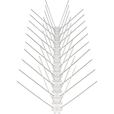 Stainless Steel Bird Deterrent Spikes with UV-Resistant Base - 118"