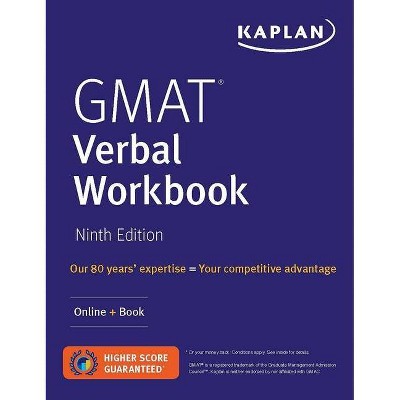 GMAT Verbal Workbook - (Kaplan Test Prep) 9th Edition by  Kaplan Test Prep (Paperback)