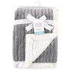 Hudson Baby Infant Corduroy Blanket with Faux Shearling Backing and Trim, Gray, 30x40 inches - image 2 of 2