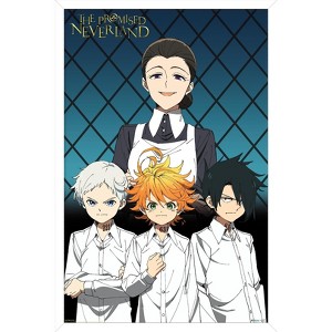 Trends International The Promised Neverland - Mom & Orphans Framed Wall Poster Prints - 1 of 4