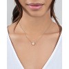 SHINE by Sterling Forever Sterling Silver CZ Halo Pendant Necklace - 2 of 4