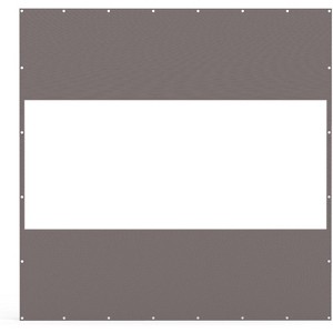 Syemin Blinds and Shades Outdoor Clear Curtain, Waterproof, UV-Resistant, with Rustproof Grommets for Pergola, Graden, Gray, 95.3"*95.3" - 1 of 4