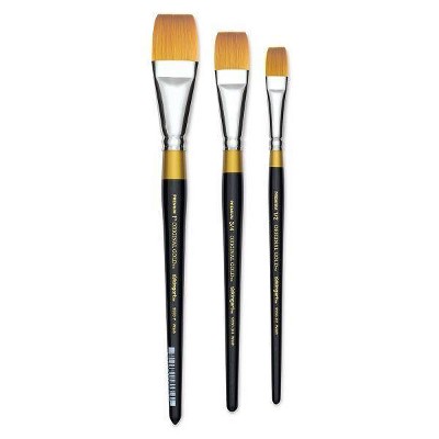  Kingart 3pc Original Gold Wash Brush Set 