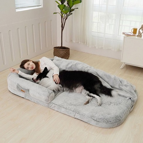 KOPEKS Human Dog Bed - Foldable - Grey - image 1 of 4