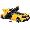 McLaren 720S Volcano Yellow with Black Top and Carbon Accents 1/18 Model Car by Autoart - 2 of 4