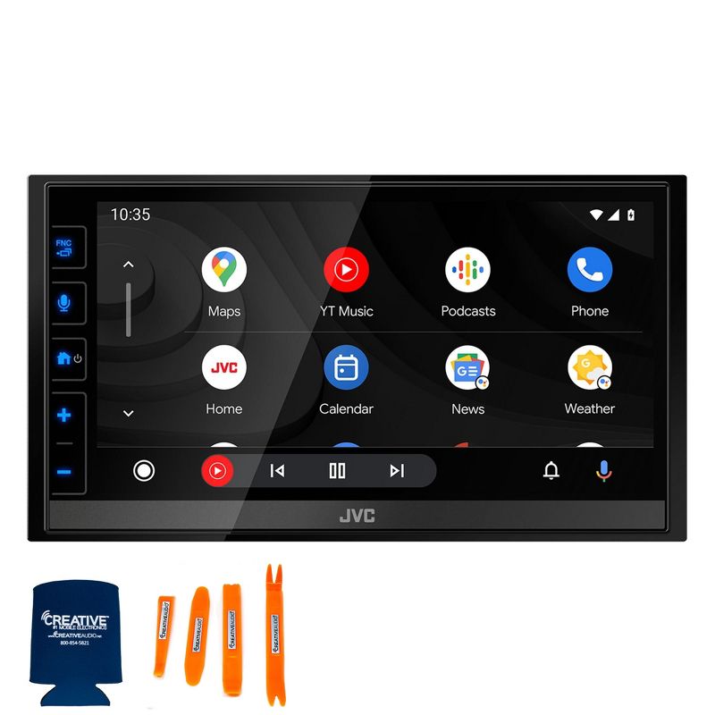 JVC KW-M780BT 6.8" Digital Media Receiver, Capacitive Touch Control Monitor, Apple CarPlay / Android Auto with SWI-RC Steering Wheel Control Interface, 2 of 8