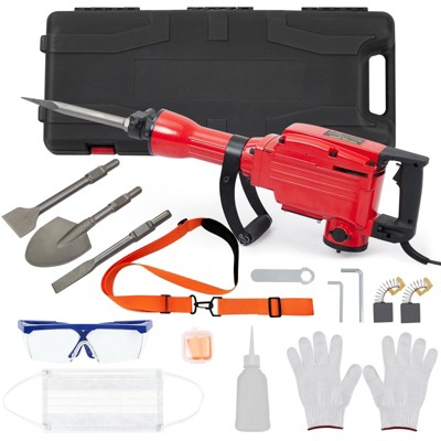 Acekool Electric Demolition Jack Hammer with 360° Rotating Shock-Proof Handle, Quick Chuck Assembly