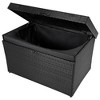 Whisen 230 Gallon Wicker Deck Box with Wheels, All-Weather Outdoor Storage - 4 of 4