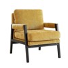 Homy Casa Modern Accent Chair with Soft Chenille Upholstery and Solid Wood Frame - 2 of 4