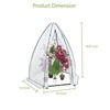 Portable Greenhouse for Outdoor Plants, Heavy Duty Hexagonal Green House with PE Cover, Zippered Door & Mesh Window, Plant Protector for Vegetables - 3 of 4