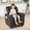Infans Kids Recliner Chair w/Cup Holder & Side Pocket Adjustable Backrest Footrest - 3 of 4