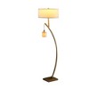 59" Contemporary Arc with Hanging Pendulum Metal Floor Lamp Gold - Ore International - 2 of 4
