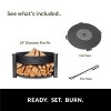 Good Directions Montana 24" Outdoor Fire Pit with Grill Plate Black - 4 of 4