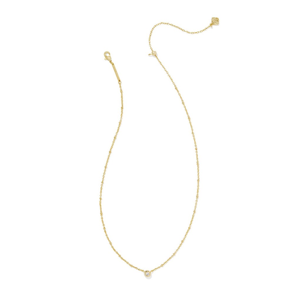 Photos - Pendant / Choker Necklace KENDRA SCOTT Mady Cubic Zirconia Pendant Necklace - Gold 