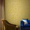 Grace Summer Yellow and Silver Trail Floral Paste the Wall Wallpaper - 2 of 4