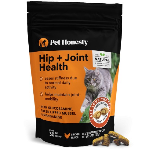 Pet Honesty Dual Texture Hip & Joint Chews Supplement For Cats ...
