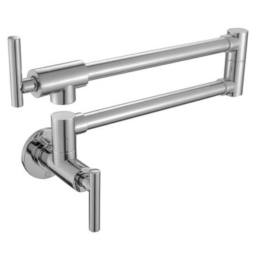 Elegant Lighting Gabriel Wall Mounted Pot Filler in Brushed Nickel