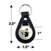 Bruce Lee Walk On Black Leather Keychain - 2 of 4
