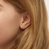 Girls' Tiny Open Textured Heart Screw Back Sterling Silver Earrings - In Season Jewelry - 3 of 4