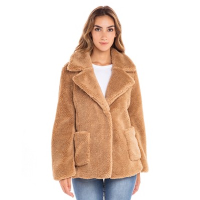 target womens faux fur jacket