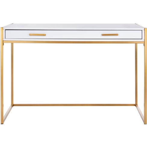 Target desk deals white and gold